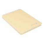 Блокнот с пластиковой обложкой, тиснение серебряной фольгой, 500 мкр, на гребне, A6 80 л., 4 шт, клетка, Ваниль 01044, Светоч 80Б32