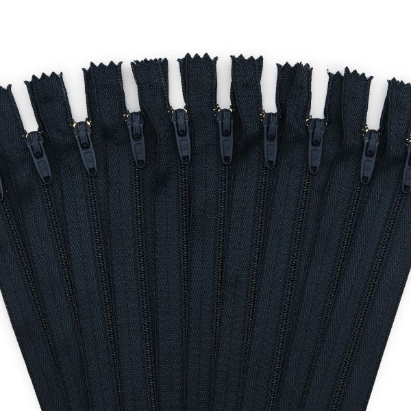 Молния спираль (витая) брючная Arta Т4 (4 мм) 1 зам., н/раз., 20 см, цв. 196 т.синий, уп.10 шт