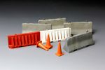 Модель сборная: барьеры, CONCRETE & PLASTIC BARRIER SET 1/35, Meng SPS-012