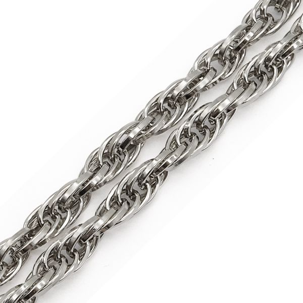 Цепь стальная, 9,9x7,2 мм, 10 м, никель