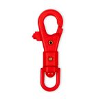 Карабин пластик 14 мм, 10 шт, №12 красный, Gamma GHB004