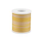 Лента (тесьма) шелковая 4.0 мм / 45.5±0.5 метров, M007 св. желтый/желтый, Gamma SRM-4