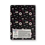 Бизнес-блокнот, мат. лам. + выбор. лак, тониров. блок, евроформат 64 л., 3 шт, французская клетка, Нажми на плей 000909, Светоч 64ББТ_93_5_0