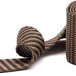 Стропа (ременная лента) 30 мм / 5х2.5 метра, толщ. 1.0 мм, [15.8 г/пог.м], 100% п/п, коричнево-кремовый