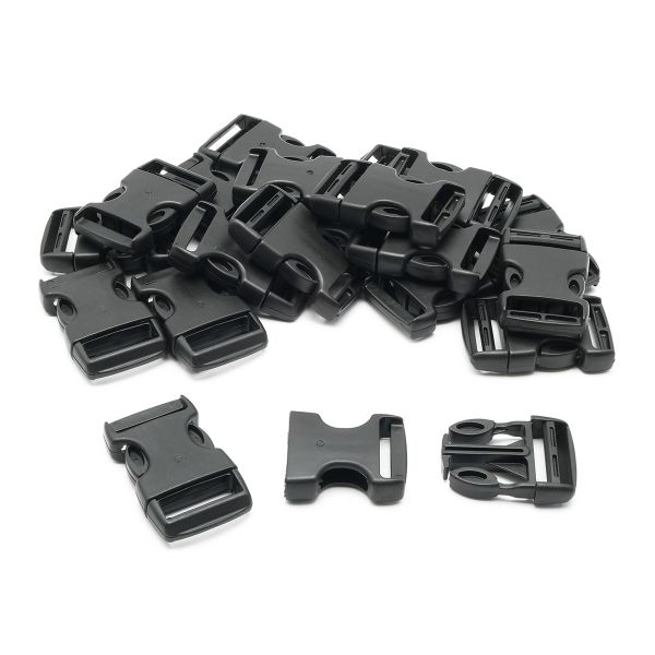 Фастекс (пряжка трезубец) пластик 30 мм, 20 шт, черный