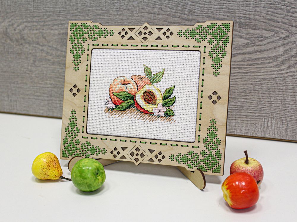 Набор для вышивания нитками МП Студия (Жар-птица), Южный персик, 6х9 см