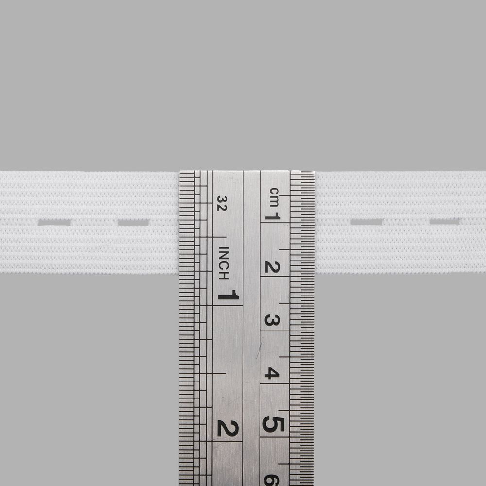 Резинка перфорированная 20.0 мм / 25 метров, белый