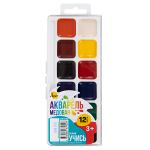 Краска акварель Лео Учись медовые, без кисти LNW-0112 12 цв