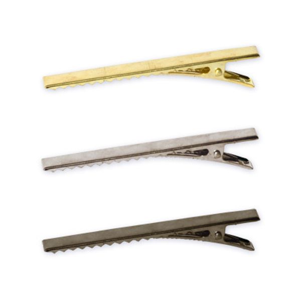 Заготовки для заколки 6 см, 5 шт, №02 никель, Zlatka DC-209/5