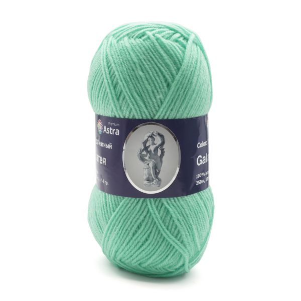 Пряжа Astra Premium (Астра Премиум) Галатея / уп.3 мот. по 100 г, 250 м, 18 мятный