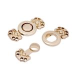 Крючки пришивные декоративные 25х12 мм, gold, 10 шт