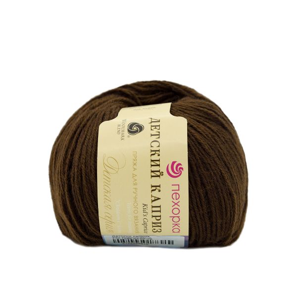 Пряжа Пехорка Детский каприз / уп.10 мот. по 50 г, 225 м, 251-Коричневый