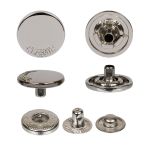 Кнопка Альфа (S-образная) ⌀15.0 мм, 36 шт, металл, нерж., 04 никель, MIKRON JK 001