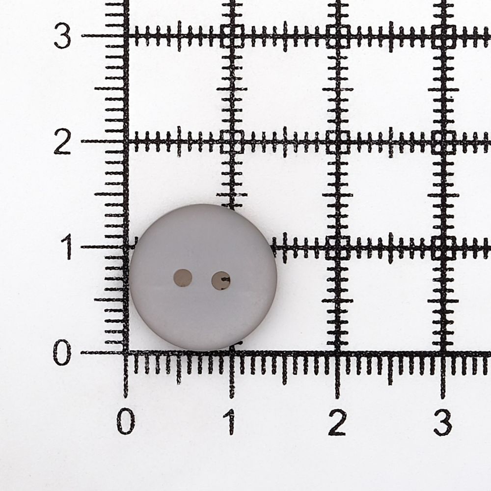 Пуговицы на 2 прокола 22L (14мм), пластик (col.42 светло-серый), CR-K18M, 144 шт