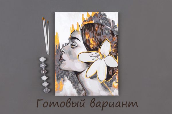 Картина по номерам Фрея, Портрет в золоте, 40х30 см