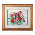 Набор для вышивания нитками Hobby&Pro, Тюльпаны, 32х25 см