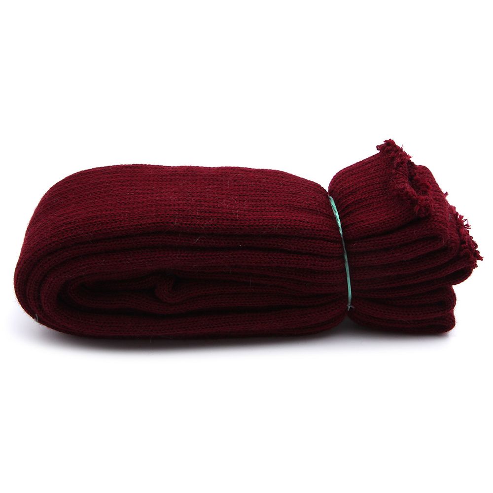 Манжеты трикотажные рукава 7.0 см / 3 метра, плотные, 002 бордо