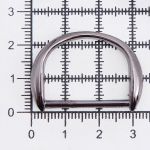 Полукольцо декоративное металл внутр. 25 мм (внешн. 33х24 мм), 2 шт, олово черный никель, MT-1855