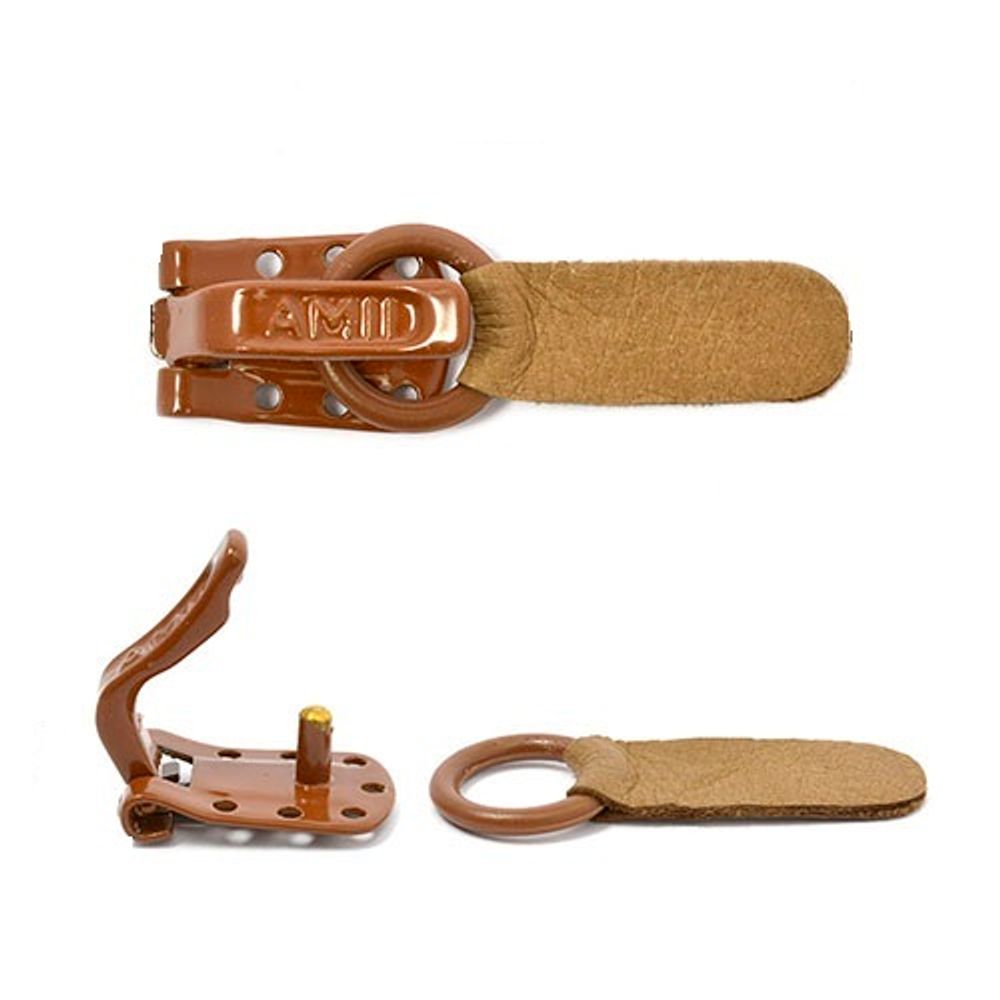 Крючок шубный Amii 15 мм, RAL 8007, 50 шт, 07 св.коричневый