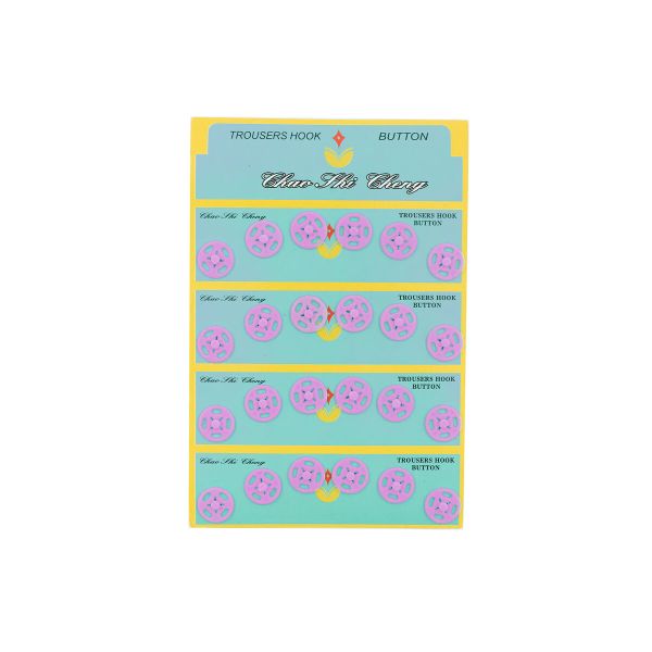 Кнопка пришивная пластик ⌀13.0 мм, 24 шт, блистер, сиреневый, CSC 27453