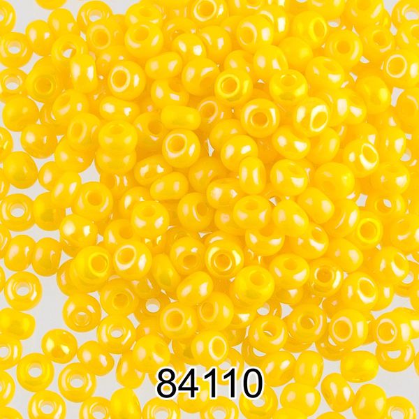 Бисер Preciosa 10/0 (2.3 мм), 500 г, 84110 (Ф320) желтый