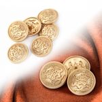 Пуговицы металлические на ножке 36L-23 мм, С-MP09 цв.золото, 10 шт
