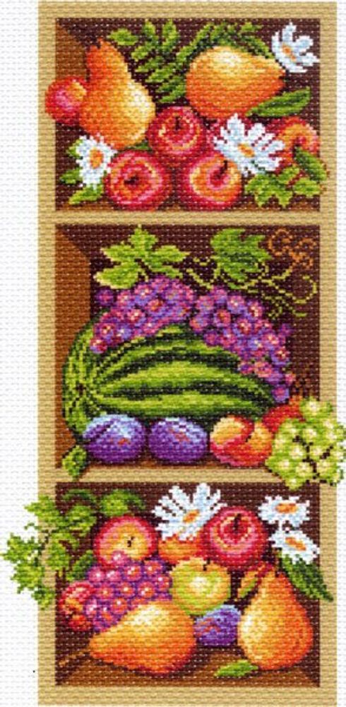Рисунок для вышивания Матренин Посад (канва), 24х47 -1394 Полка с фруктами