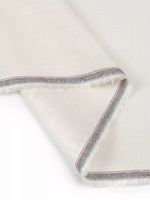 Льняная ткань 190 г/м², 140 см / 2 метра, TBY.Li.1002.01, 01 теплый белый