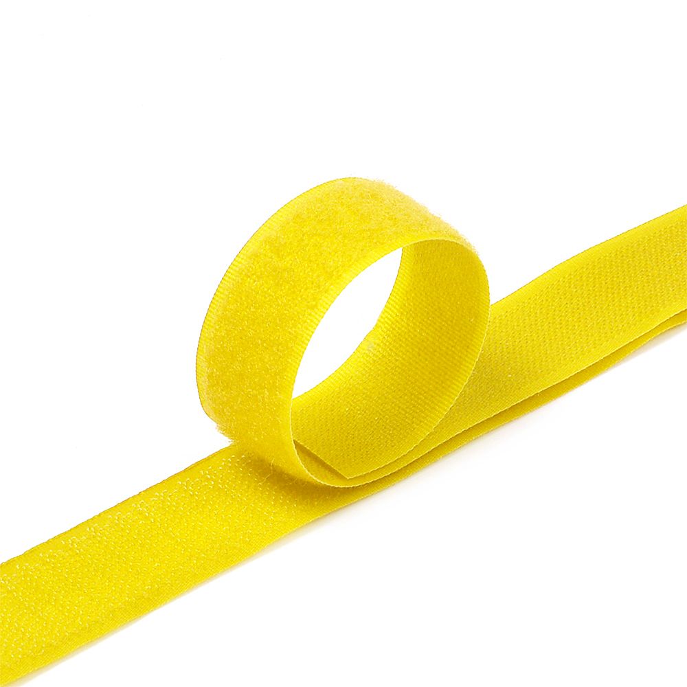 Лента контактная липучка (велкро) пришивная 25 мм / 25 метров, F110 (109) желтый, /пара/, кач.&quot;B&quot;
