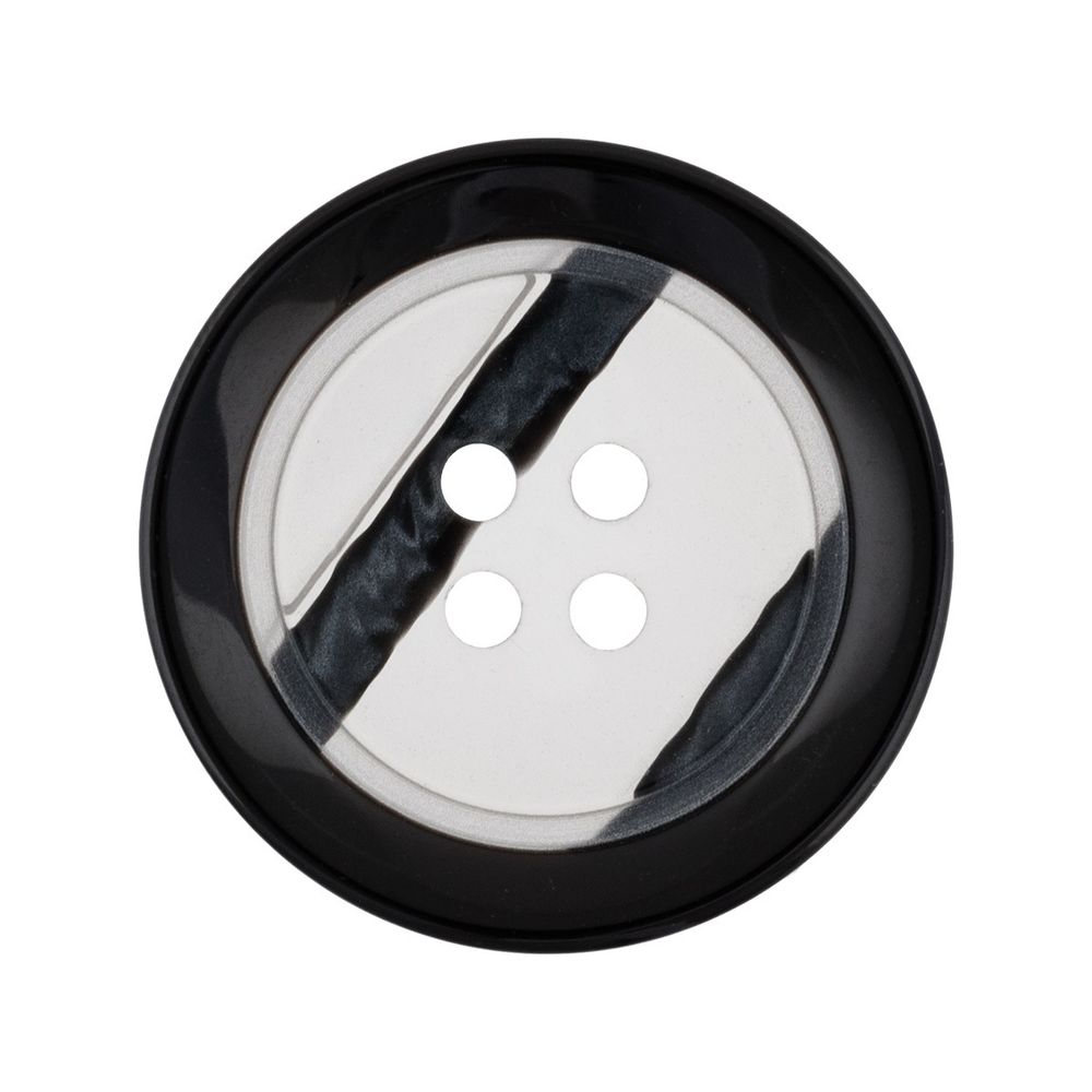 Пуговицы костюмные 25 мм, 50 шт, А008 черный, Blitz DRN 0117