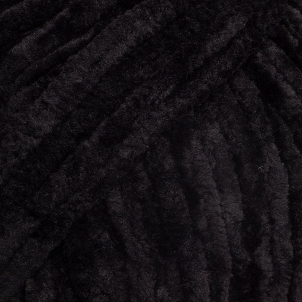 Пряжа Вязь Велюровая 120 / уп.3 мот. по 100 г, 120 м, 02 черный