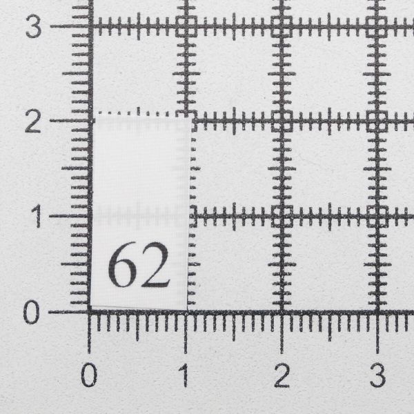 Этикетка-размерник, белый, 10х20 мм, 100 шт, 62