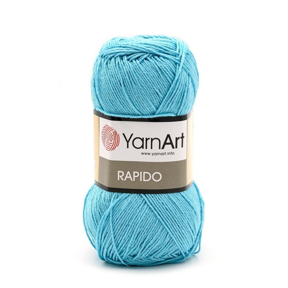 Пряжа YarnArt (ЯрнАрт) Rapido / уп.5 мот. по 100 г, 350м, 695 бирюза Пряжа YarnArt (ЯрнАрт) Rapido / уп.5 мот. по 100 г, 350м, 695 бирюза