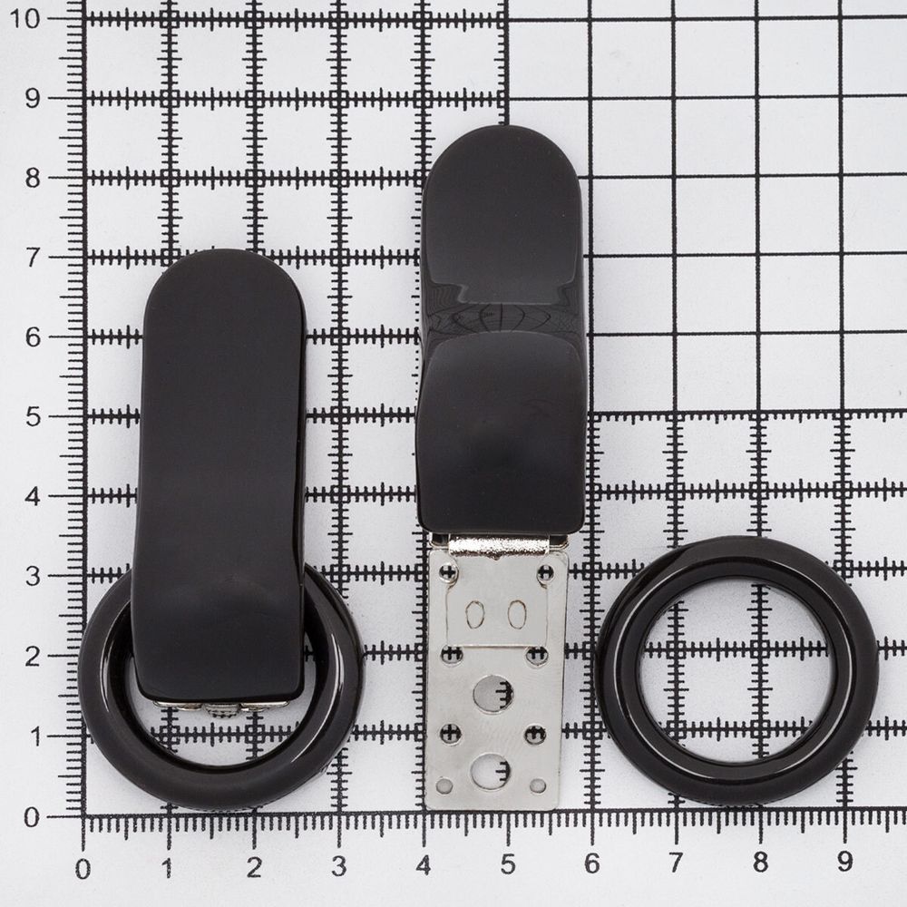 Крючок шубный PQ 55 мм, 4 шт, коричневый