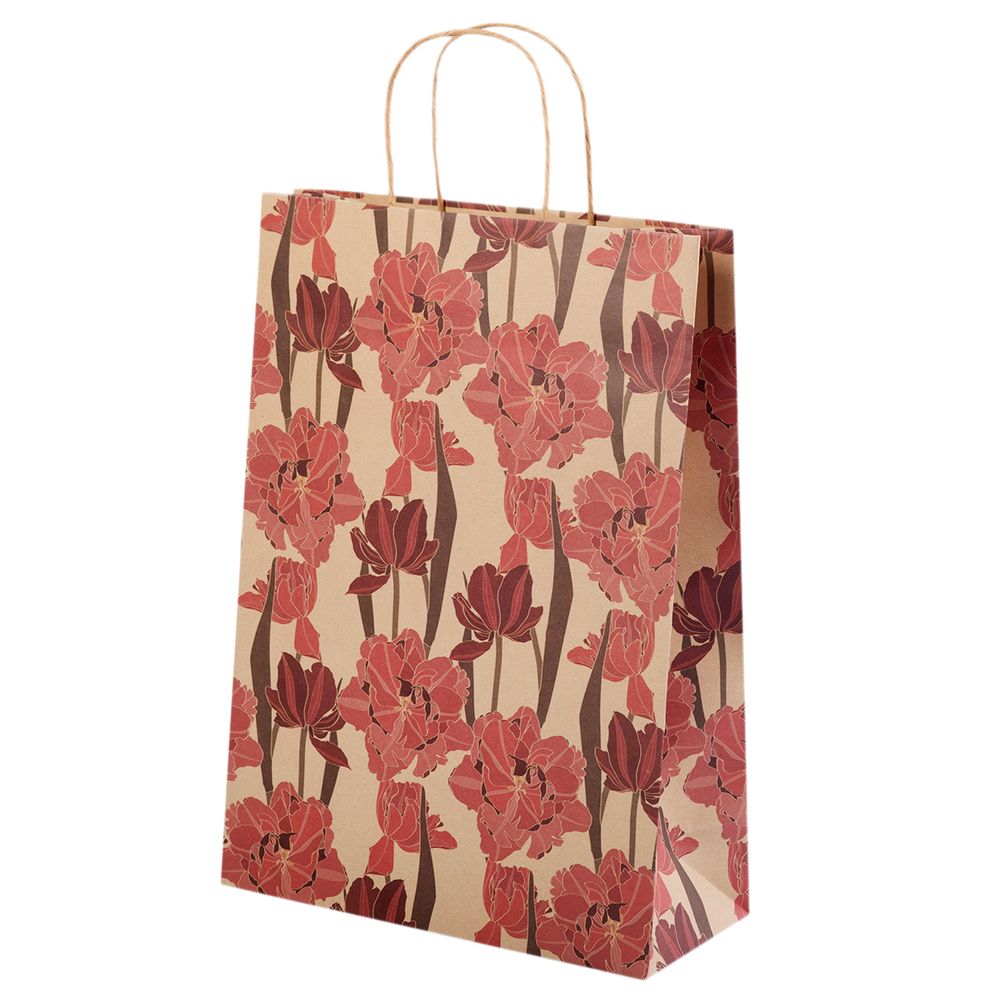 Подарочный крафт-пакет 150 г/м², 27.5х39х12 см, 12 шт, 03, Stilerra CKYM