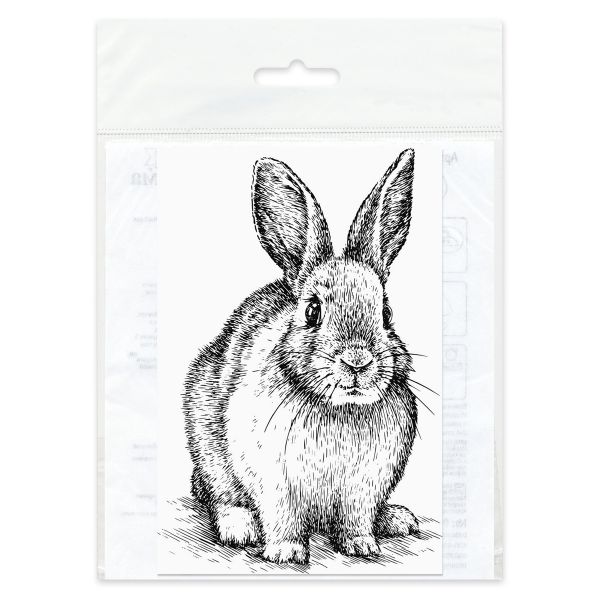 Термоаппликация Gamma Термотрансфер M №05, 1 шт, M-528 Кролик 9х14см