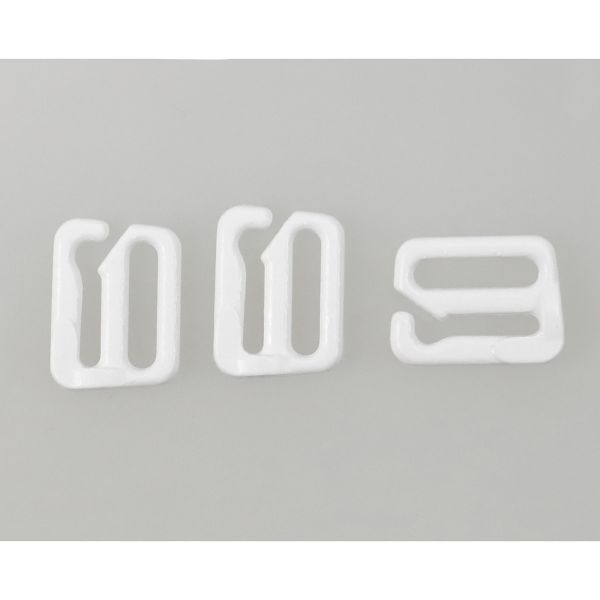 Крючки для бюстгальтера металл 10.0 мм, 001 белый, Arta, 50 шт