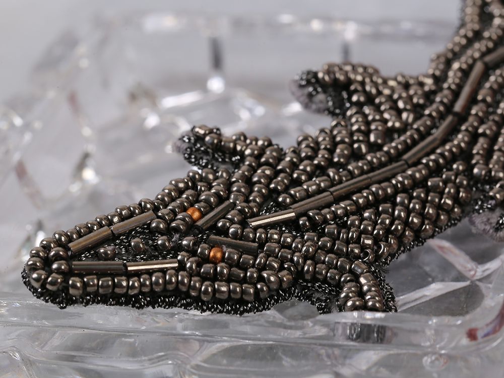 Набор для вышивания бисером Klart, Брошь. Крокодил, 11х6 см