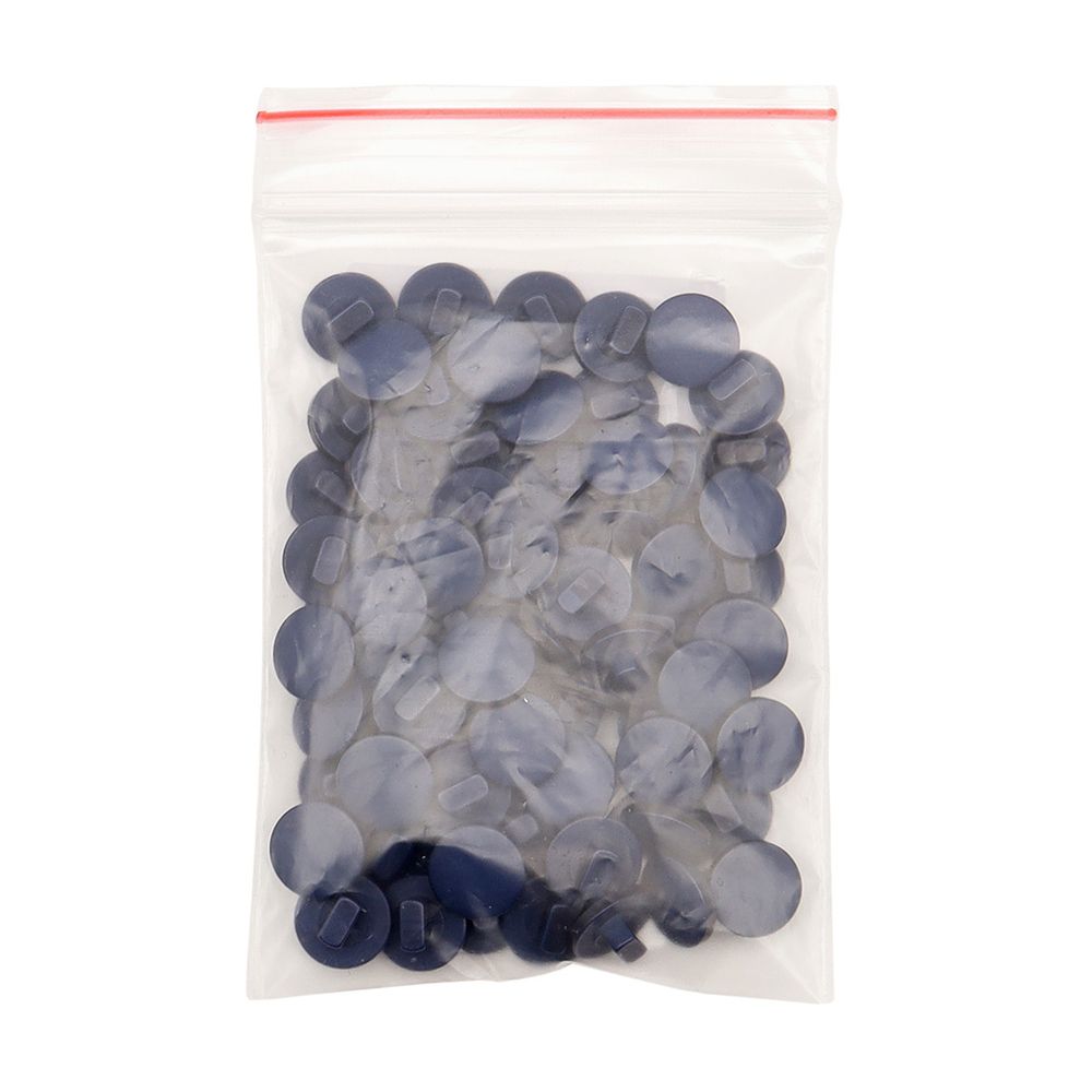 Пуговицы на ножке 16L (10мм), пластик (Blue2 (синий 2)), NE68, 72 шт