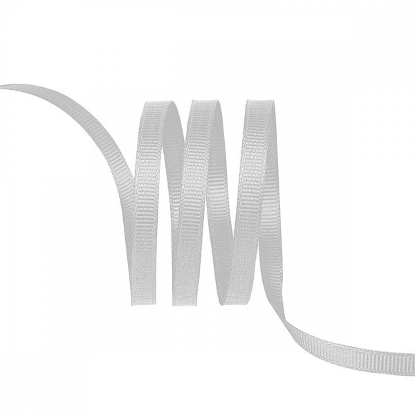 Лента репсовая (в рубчик) 6.0 мм / 22.8±1 метра, 007 св.серый, Magic4Hobby