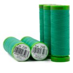 Нитки для тонких тканей Gutermann Extra Fine 150, 200м, 235 изумрудный, 5 катушек