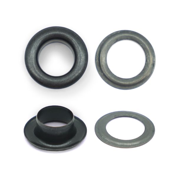 Люверсы металл ⌀_8.0 мм (внутр.), черный, 100 шт, BIG