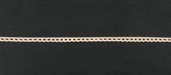 Кружево вязаное (тесьма) 6 мм цв. св.персиковый, AF-010-023, Alfa, 25 м