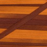 Лента (тесьма) шелковая 4.0 мм / 9.1±0.5 метров, M136 яр.оранжевый/коричневый, Gamma SRM-4