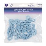 Цепочка для сумки, пластик 60 см, 1 шт, №13 серо-голубой, Gamma MPE-03