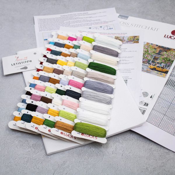 Набор для вышивания нитками Luca-S, Нью-Йорк, 66х31см