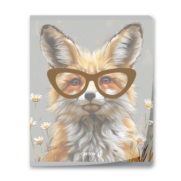 Тетрадь общая пластиковой обложкой 180 мкр. с трафарет.печатью, цвет.запечат.титул лист A5+ 96 л. на скобе 65 г/м², белизна 100 %, 5 шт, клетка, 01105 Наблюдаю за тобой, Светоч Т62