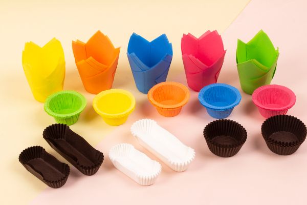 Бумажные капсулы для мини-маффинов 4 см, 25 шт, ассорти, S-Chief PPC-D40