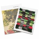 Набор для вышивания нитками Hobby&Pro, Лесные маки, 24х35 см