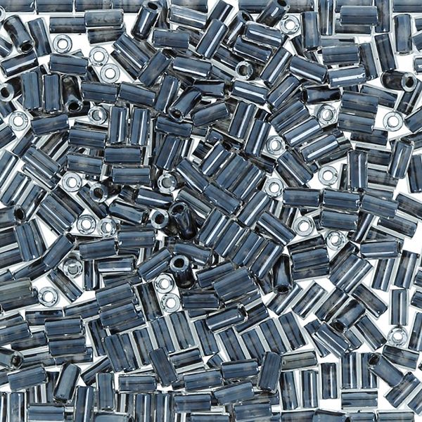 Бисер Toho Bugle 4 (3 мм), 25 г (5х5 г), 0344 черный